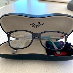 Ray Ban Havana acetate eyeglasses frames.